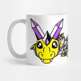 Nonbinary Pride Fidget Crystal Dragon Mug